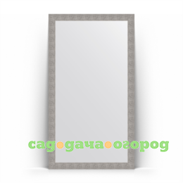 Фото Зеркало в багетной раме Evoform чеканка серебряная 111x201 см