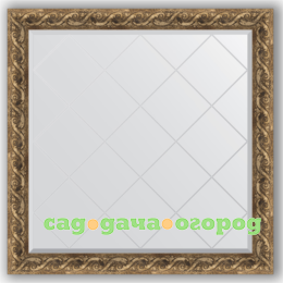 Фото Зеркало в багетной раме Evoform фреска 106x106 см