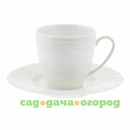Фото Чашка с блюдцем кофейная 100 мл Kutahya porselen Basak недекорированная