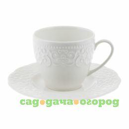 Фото Чашка с блюдцем чайная 120мл Kutahya porselen Irem недекорированная