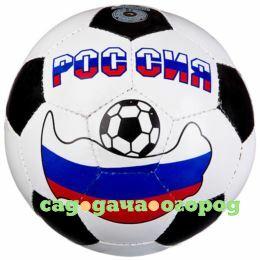 Фото Мяч футбольный,230/250г, №5, PVC ,matt,1poly cot,"РОССИЯ".