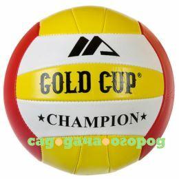 Фото Мяч волейбольный ,280г, PVC,matt,2слоя, GOLD CUP