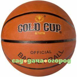 Фото Мяч баскетбольный, №7 резин., коричн., Gold Cup, арт. G707H