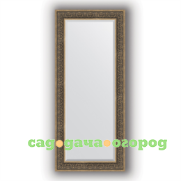 Фото Зеркало в багетной раме Evoform вензель серебряный 69х159 см