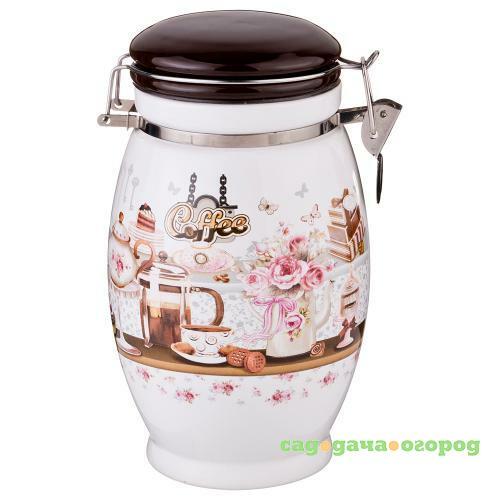 Фото Емкость для сыпучих продуктов AGNESS, COFFEE, 1,1 л