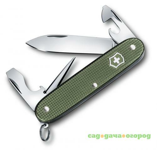 Фото Перочинный нож VICTORINOX, Pioneer, Alox, 9,3 см, 8 функций, зеленый