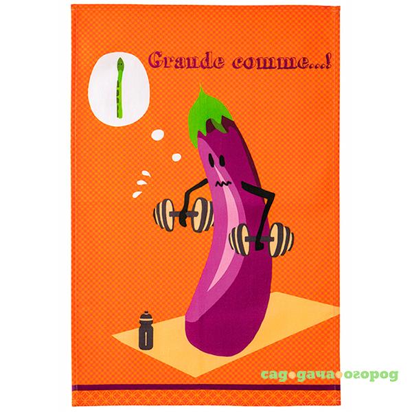 Фото Полотенце кухонное Coucke AUBERGINE SPORTIVE, 50x75 см., 100% хлопок