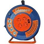 фото Силовой удлинитель на металлической катушке glanzen eb-50-009