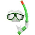 фото Комплект для плавания: маска + трубка wave черно-зеленый ms-1314s6
