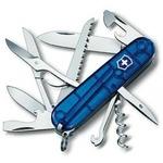 фото Швейцарский нож victorinox huntsman sapphire 1.3713.t2 полупрозрачный синий