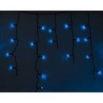 фото Гирлянда neon-night айсикл бахрома, 4.8х0.6м, черный пвх, 176 led синие 255-133