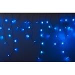 фото Гирлянда neon-night айсикл бахрома, 2.4х0.6м, белый пвх, 76 led синие 255-033-6