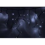 фото Гирлянда neon-night айсикл бахрома, 3.2х0.9м, черный каучук ip65, 120 led белые 255-215