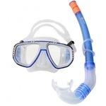 фото Комплект для плавания: маска + трубка wave серо-синий ms-1313s5