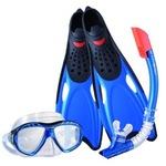 фото Комплект для плавания: маска + трубка + ласты wave синий, р.40-41 msf-1396s25bf71