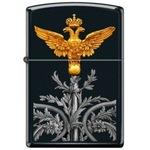 фото Зажигалка zippo 218 russian coat of arms с покрытием black matte