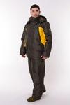 Фото №2 Зимний костюм для рыбалки ONERUS Фишер -45 (Таслан, Зеленый/Желтый) Полукомбинезон