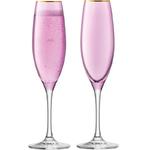 фото Набор из 2 бокалов-флейт для шампанского Sorbet 225 мл розовый