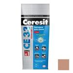 фото Затирка цементная для узких швов Ceresit СЕ33 Comfort светло-коричневая 2 кг