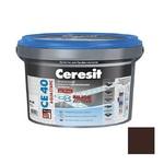 фото Затирка цементная для швов Ceresit CE 40 Aquastatic Темный шоколад 2 кг