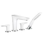 фото Смеситель на борт ванны Hansgrohe PuraVida 15446400 белый/хром