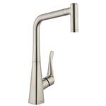 фото Смеситель для кухни Hansgrohe Metris 220 14834800 с выдвижным изливом