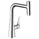 фото Смеситель для кухни Hansgrohe Metris Select 240 14857000 с выдвижным изливом