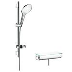 фото Душевой набор Hansgrohe Raindance Select S 150 27036400 с термостатом хром/белый