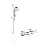 фото Душевой набор Hansgrohe Croma Select S Vario 27013400 с термостатом белый/хром