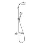 фото Стойка душевая Hansgrohe Crometta Showerpipe 1jet EcoSmart 27265400 с термостатом