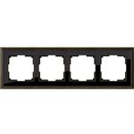фото Рамка четырехместная Werkel Snabb Basic WL03-Frame-04 серо-коричневая