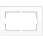 фото Рамка для двойной розетки Werkel Favorit WL01-Frame-01-DBL белая
