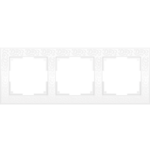 фото Рамка трехместная Werkel Flock WL05-Frame-03-white белая