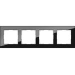 фото Рамка четырехместная Werkel Favorit WL01-Frame-04 черная