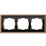 фото Рамка трехместная Werkel Palacio WL17-Frame-03 золото/черный