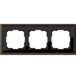 фото Рамка трехместная Werkel Palacio WL17-Frame-03 бронза/черный