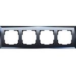 фото Рамка четырехместная Werkel Diamant WL08-Frame-04 черная