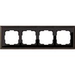 фото Рамка четырехместная Werkel Palacio WL17-Frame-04 бронза/черный