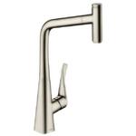 фото Смеситель для кухни Hansgrohe Metris Select 320 14884800 с выдвижным изливом