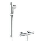 фото Душевой набор Hansgrohe Croma Select E Vario 27082400 с термостатом белый/хром