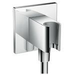 фото Подключение для душевого шланга Hansgrohe Fixfit 26486000 с держателем Porter Square