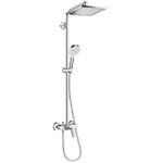 фото Стойка душевая Hansgrohe Crometta E Showerpipe 1jet 27284000 со смесителем