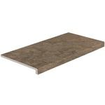 фото Ступень фронтальная из керамогранита Atlas Concorde Supernova Marble Woodstone Taupe Scalino 600х330 мм