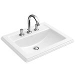 фото Раковина встраиваемая Villeroy & Boch Hommage 710263R1 Альпин 630х525 мм