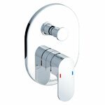 фото Смеситель для ванны и душа Ravak Chrome-CR 065.00 встроенный с переключателем