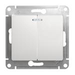 фото Механизм выключателя Schneider Electric Glossa GSL000153 двухклавишный с индикатором белый