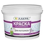 фото Краска акриловая Лакра для потолков белая 14 кг