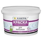 фото Краска акриловая Лакра для потолков белая 3 кг