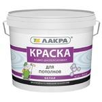фото Краска акриловая Лакра для потолков белая 6,5 кг