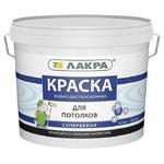 фото Краска акриловая Лакра для потолков супербелая 6,5 кг
